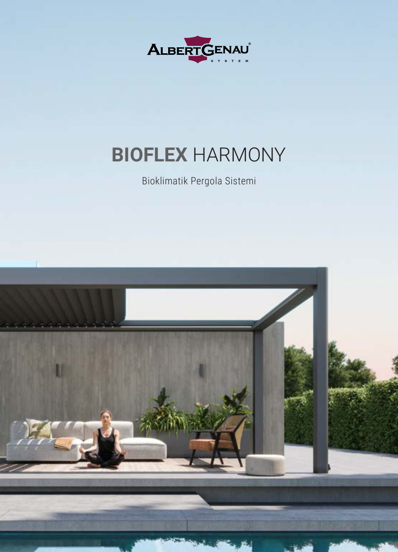 Bioflex Harmony Bioklimatik Pergola Sistemi katalog kapağı